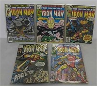 Five Marvel Iron Man comics