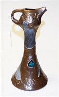 Art Nouveau Bretby ceramic wine jug