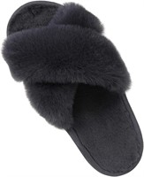 Comwarm Women's Fuzzy House Slippers