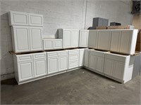 Newport White 14 piece Solid Wood Custom Cabinets