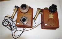 Two restored antique Type 37 series telephones