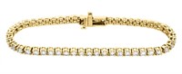 18KT Yellow Gold 5.00ctw Diamond Tennis Bracelet