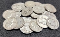 (25) Silver Washington Quarters