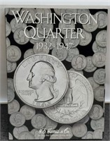 (12) Different Silver Washington Quarters In Album