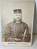 RARE 1800S MASONIC CDV PHOTOGRAPH CHICAGO 
7x4