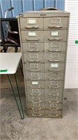 11 double drawer metal filing cabinet w /