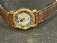Disney Watch, Leather Band Abalone Stone