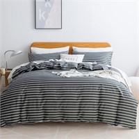 $53---2pcs Striped Duvet Cover Sets Full(80"×90")