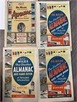 LOT OF 4 VTG DR MILES ALMANAC / NEW WEATHER BOOKS