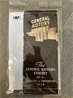 VTG 1934 GENERAL MOTORS 1934 WORLD'S FAIR PAMPHLET