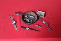 LOT OF MISC. SKILLET & JEWELRY
