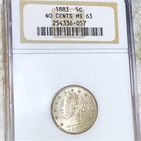 1883 Liberty Victory Nickel NGC - MS63