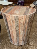 Wood Barrel Table