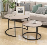 $100 Round Coffee Table Set of 2