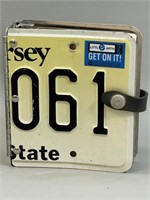 Recycled License Plate Cover For Road Journal