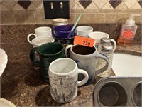 LOT OF MISC MUGS STEINS