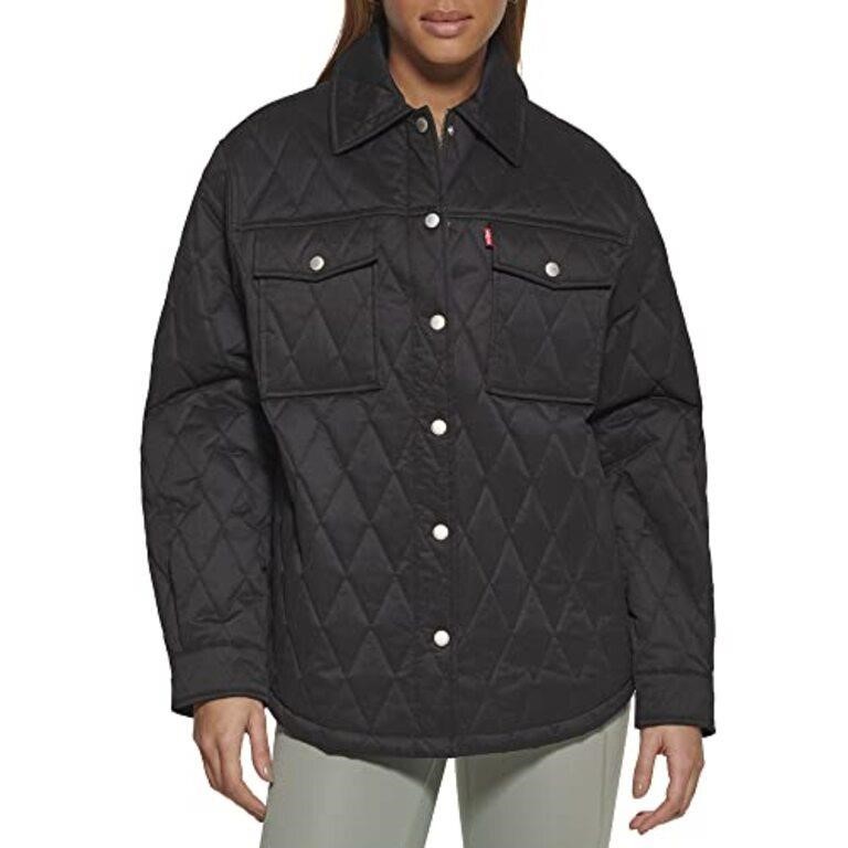 Size X-Small Levis Womens Diamond Quilted Shirt