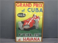 ~ Vintage Grand Prix of Cuba Poster - 20x30"