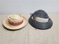 (2)  Vintage  Hat's