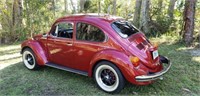 1973 VW Red Rebuilt Title