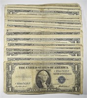(26) 1935 $1 SILVER CERTIFICATES CIRC.