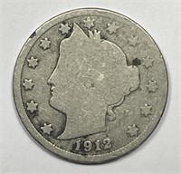 1912-S Liberty V Nickel Good G