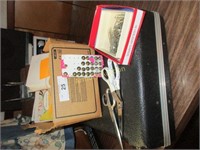 Box lot-office supplies to include clip boards,