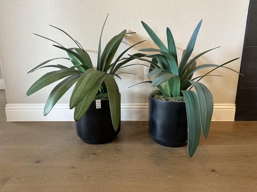 2PC FAUX FLOOR PLANTS