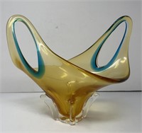 Art Glass Centerpiece Vase
