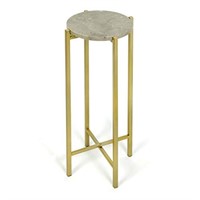 Urban Lifestyle Marble Side Drink Table, Black