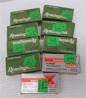 (450) Rounds of 22 short ammo. Brands include