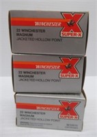 (150) Rounds of Winchester Super-X 22 mag JHP