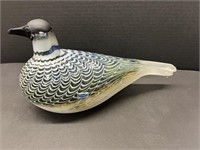 Oiva Toikka Art Glass Bird Signed (Finnish)