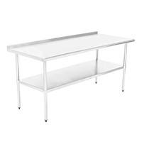 Stainless Steel Kitchen Prep And Work Table-white