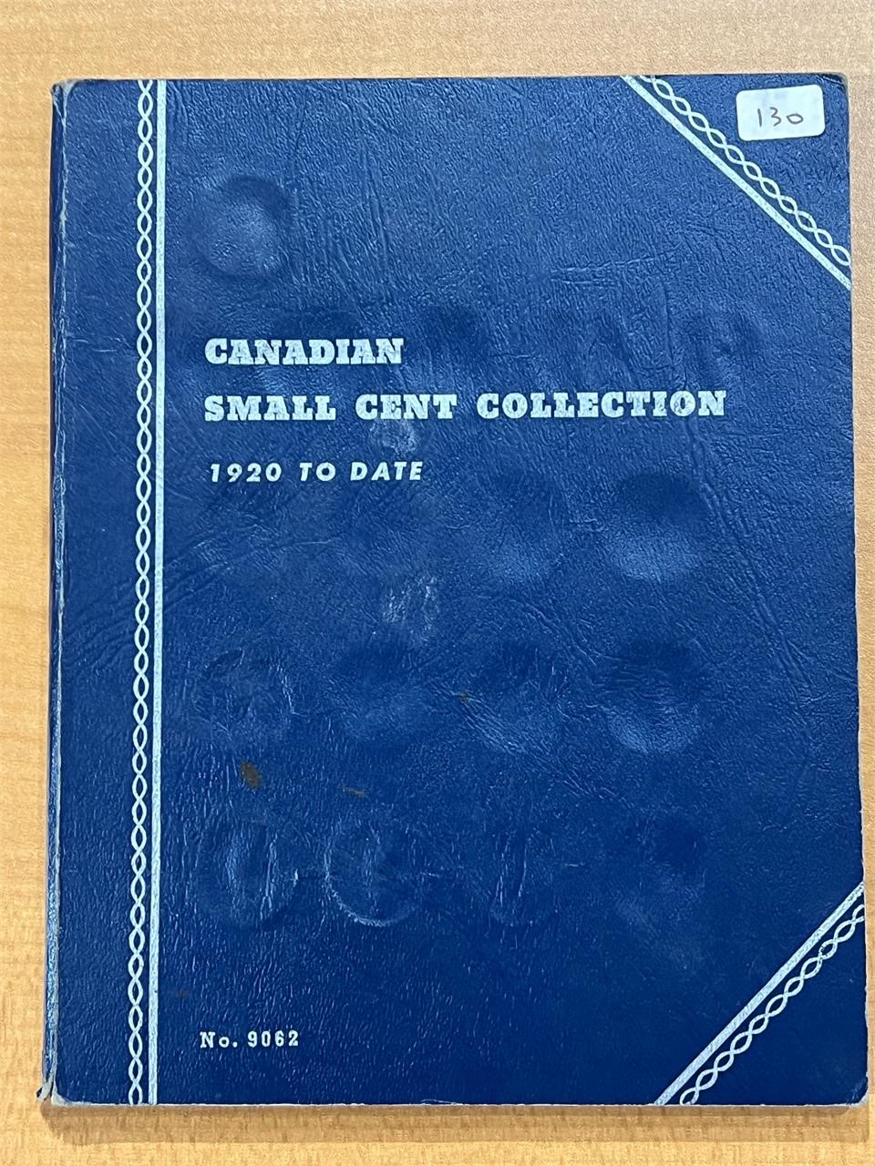 Cdn Small Cent Book -Partial  50 Coins