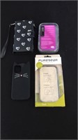 Four different size cell phone cases New