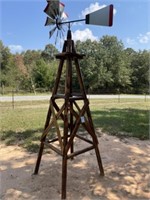Windmill w/ Wooden Legs - Approx. 10Ft. Tall