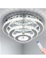 $115 YPQXYHDA Dimmable Modern Crystal Chandelier