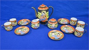 Dragon Ware Style Japanese Tea Set