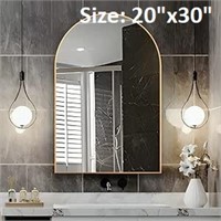 NEUWEABY Arched Wall Mirror for Bathroom, 20"x30"