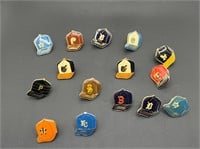 15 MLB Lapel/Hat Pins