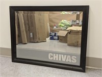 "Chivas" Mirror Sign (21" H x 27" W)