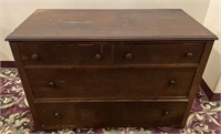 Mahogany Low Chest Of Drawers