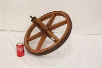 20" Diameter Cart Wheel w/ Wooden Spoke