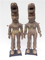 Vintage Hand Carved Wooden Puppets