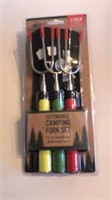 3 pack extendable camping fork set