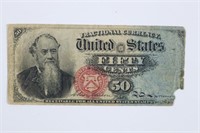Fractional Currency Civil War 50 Cent Note