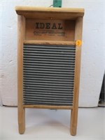 Vintage Ideal Wood & Metal Wash Board 17" x 8&1/2"