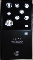 2022 U.S. Limited Edition Silver Proof Set with Ea