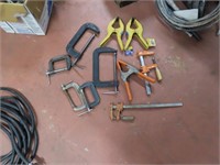 (10) Asst. C-Clamps and Pony Clamps